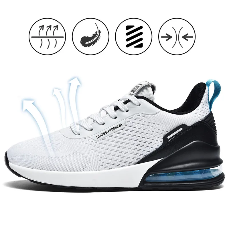 Кроссовки мужские и женские с воздушной подушкой дышащие сетчатые легкие для