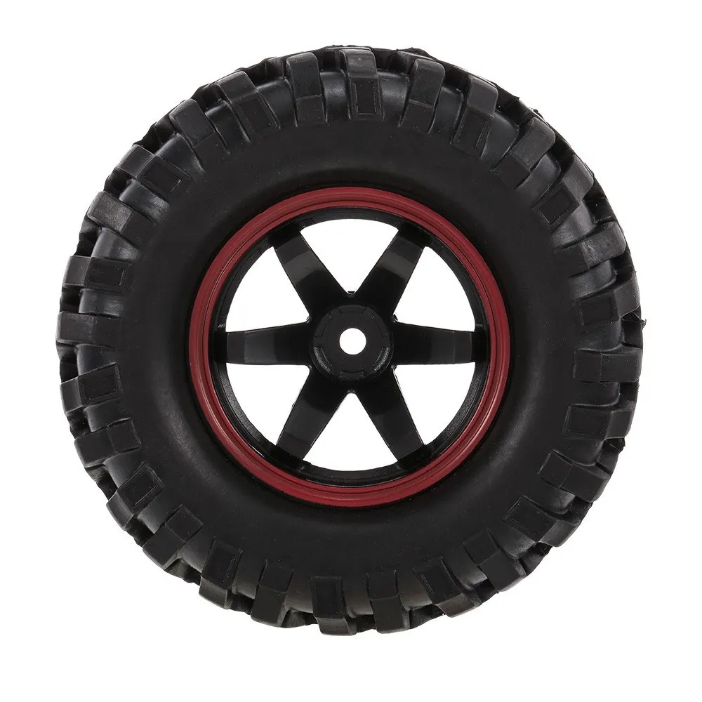 

4PCS 1/10 RC Buggy Tyre 6 Spokes Rim for 1/10 HSP Redcat Traxxas Axial SCX10 RC4WD D90 CC01 RC Rock Crawler