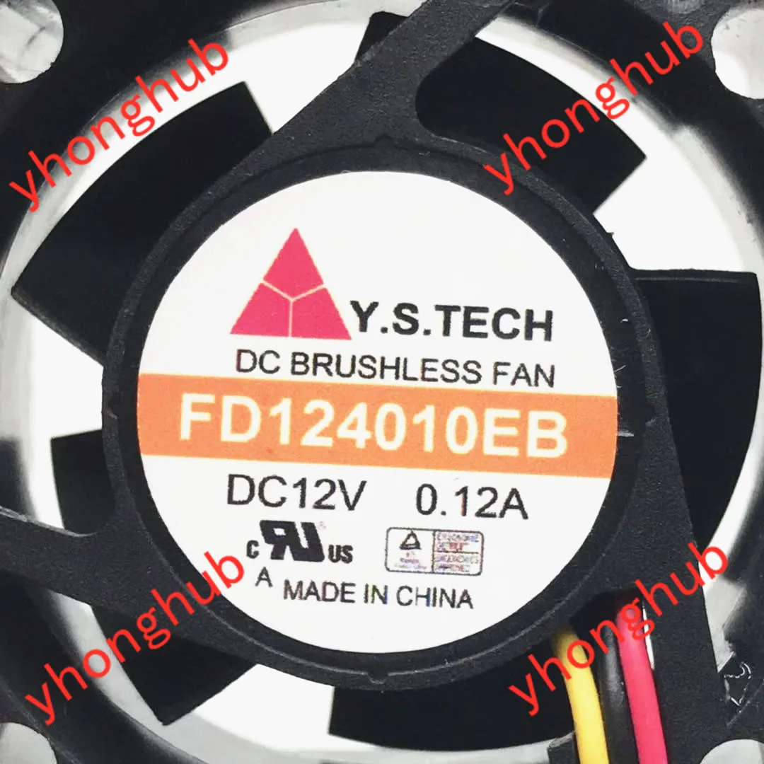 Вентилятор охлаждения сервера Y.S.TECH FD124020EB DC 12 В 0.12A 3 Wire 40x40x20 мм|square fan|dc techserver fan |