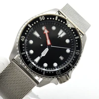 sterile dial sk007 diving mechanical watch mens automatic mechanical movement 4 oclock adjustment head
