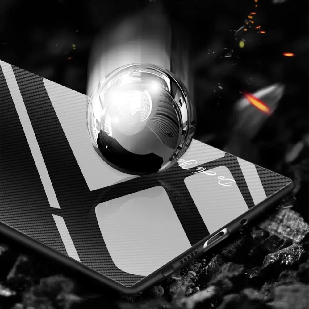 tempered glass shockproof phone case cover for samsung galaxy s20 s10 plus a30 mobile phone parts free global shipping