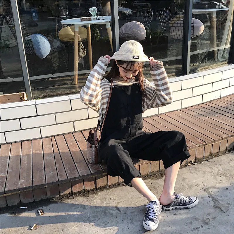 Женские комбинезоны простые однотонные Свободные Комбинезоны для отдыха