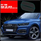 Новинка, защитная пленка для автомобильных фар из ТПУ LH + RH, дымовая пленка, наклейка, обрезанная крышка, подходит для Audi Q5 2019
