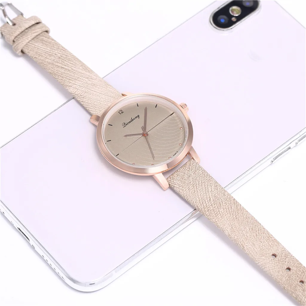 Женские персональные звуковые часы с циферблатом модные ремешком кварцевые