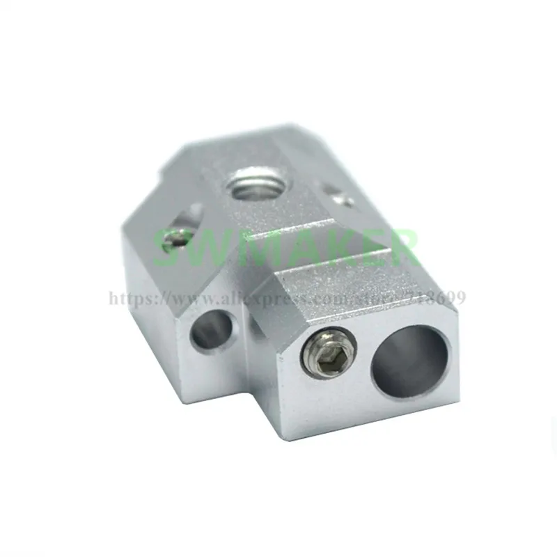 

E3D Cyclops+ Aluminum 3D Printer Heater Block For 2 in 1 out Hot end 20mm Nozzles Spacing