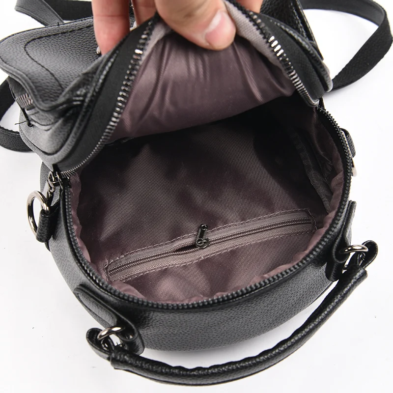 

High quality bags for women litchi leather shell Women Mini Backpack mochila designer bag bolso mujer backpack women sac femme
