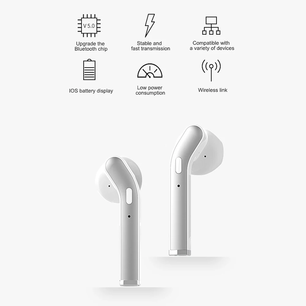 Bluetooth 5 0 Беспроводной наушники гарнитура вкладыши TWS с мини стерео зарядный