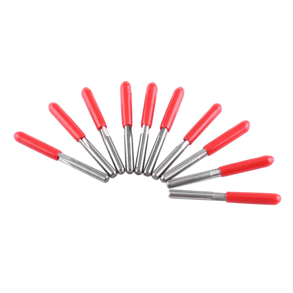 10 шт./компл. 3 175 мм ЧПУ фрезы двойной прямые флейты Вольфрам карбидная