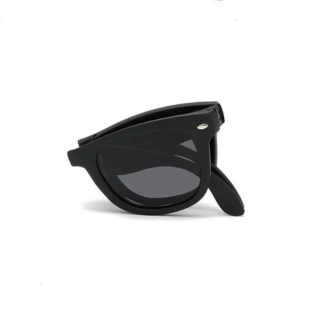 Солнцезащитные очки складные круглые для мужчин и женщин, брендовые дизайнерские винтажные маленькие, с защитой от ультрафиолета, легко носить с собой