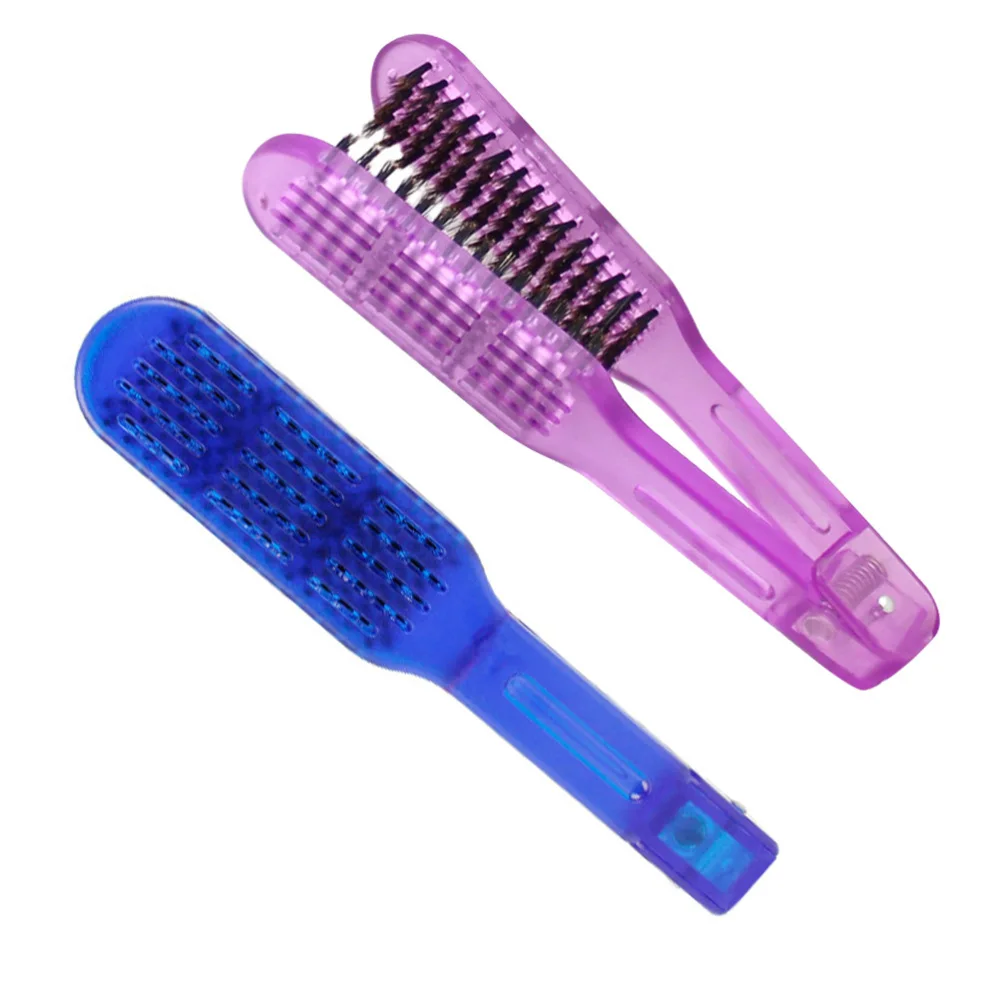 

Women Hair Care Comb Hair Straightening Comb High Temperature Resistance Styling Tools Boar Bristle Double Sided Brush Comb Clam