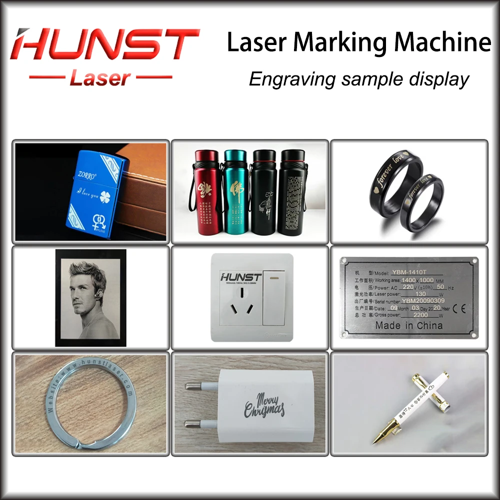 Оптоволоконная лазерная маркировочная машина Hunst закрытая 20 Вт 30 50 70 100 JPT MAX Raycus