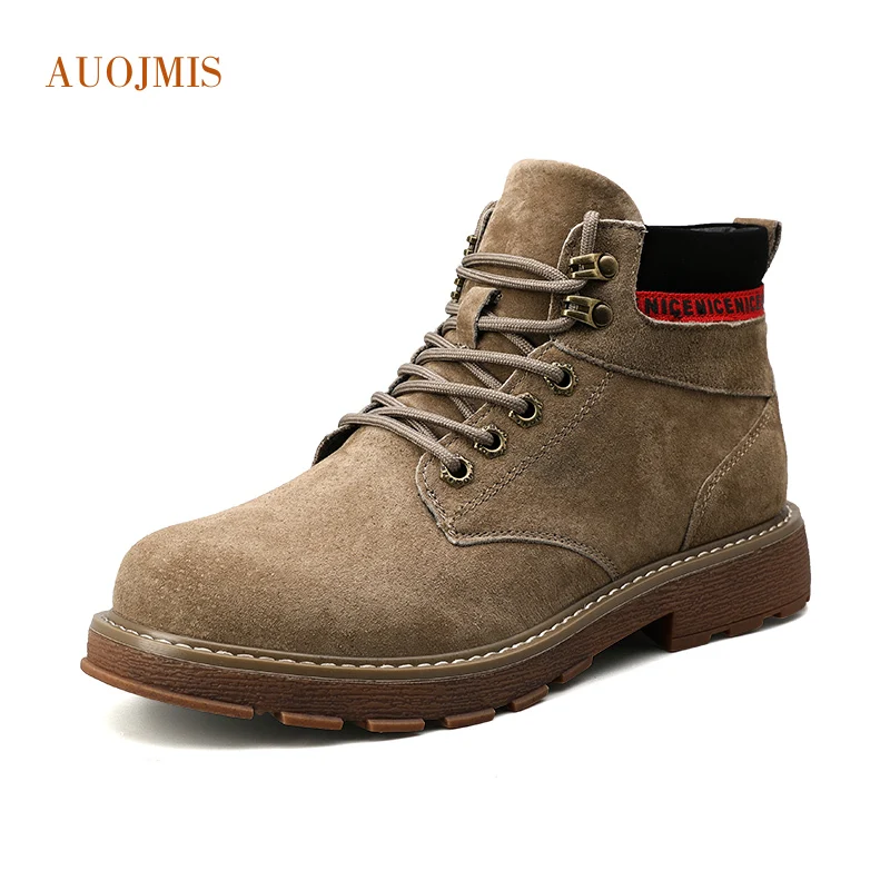 AUOJMIS 2019 новые ботинки Martin Мужские Британские ветрозащитные для пустыни подземные