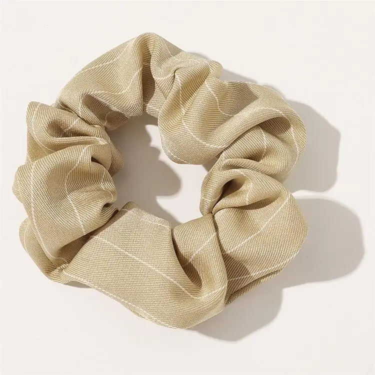 

6 color lattice headband Large intestine Hair Ties Ropes Elastic hair band Girls Ponytail Holder Trendy hair accessories