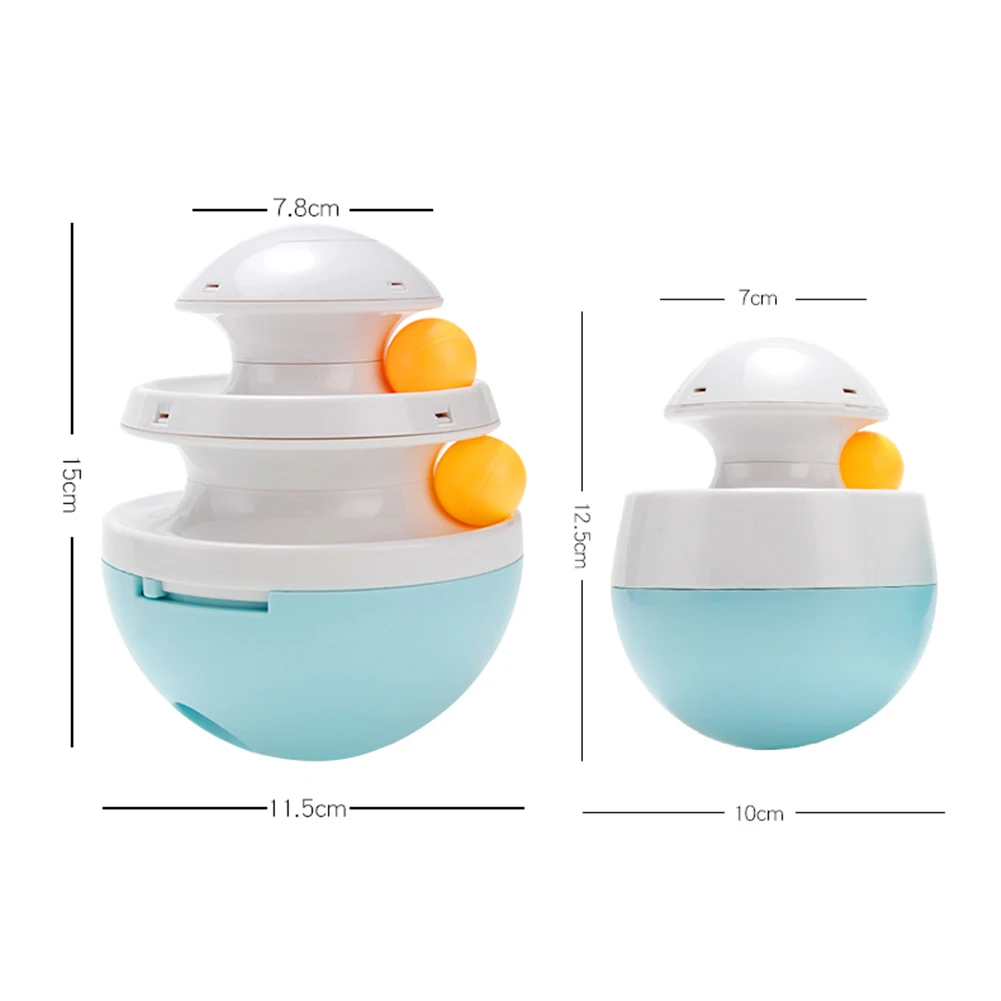 

Pet Cat Dog Funny Tumbler Slow Feeder Leaking Food Track Balls Interactive Toy for pets to play
