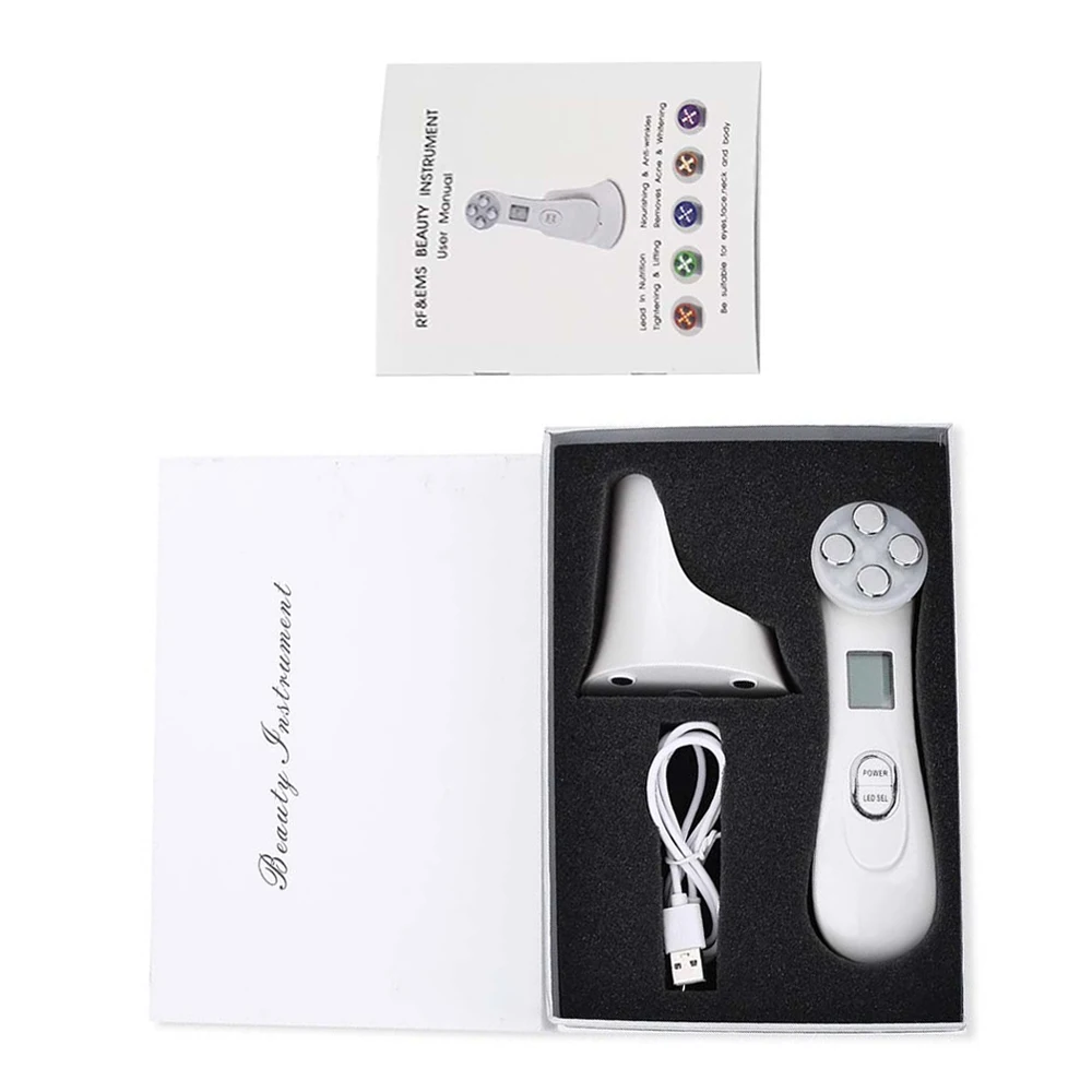 

RF&EMS Radio Mesotherapy Electroporation Face Beauty Pen Radio Frequency LED Photon Face Skin Rejuvenation Remover Wrinkle