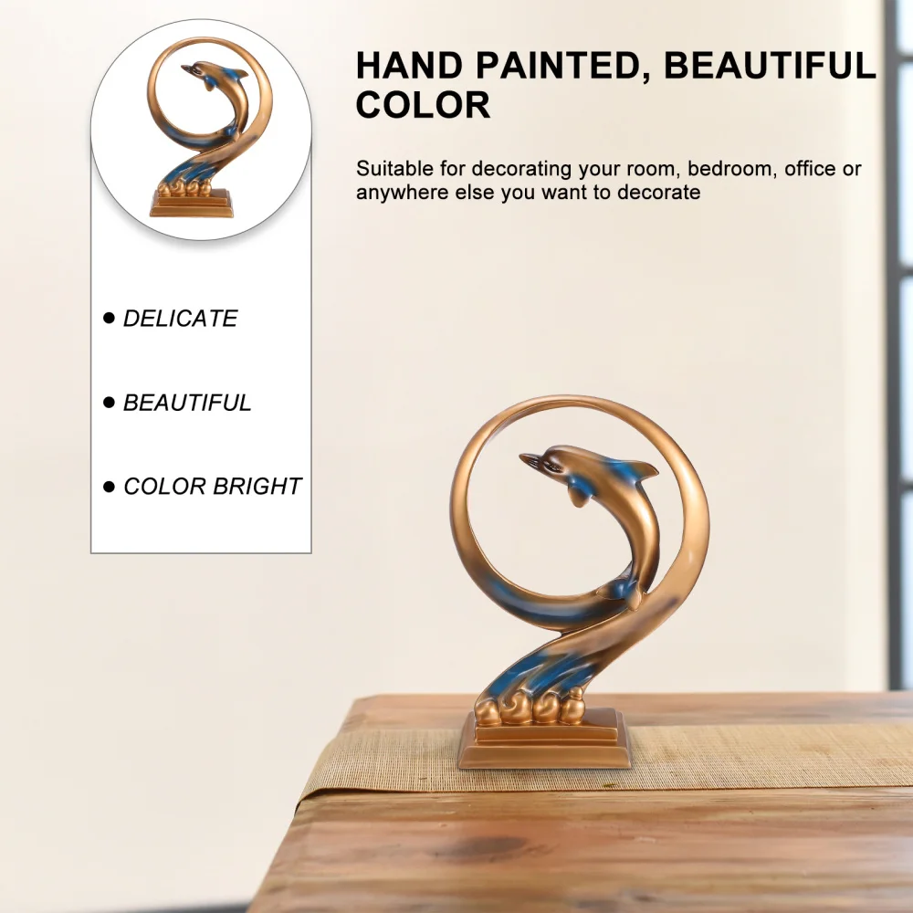 

Dolphin Adornment Desk Dolphin Ornament Dolphin Tabletop Ornament for Home