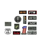 Полный комплект, заплатка для езды на велосипеде, с вышивкой утюгом, футболка, куртка, одежда, бесплатная доставка, дизайн сделай сам