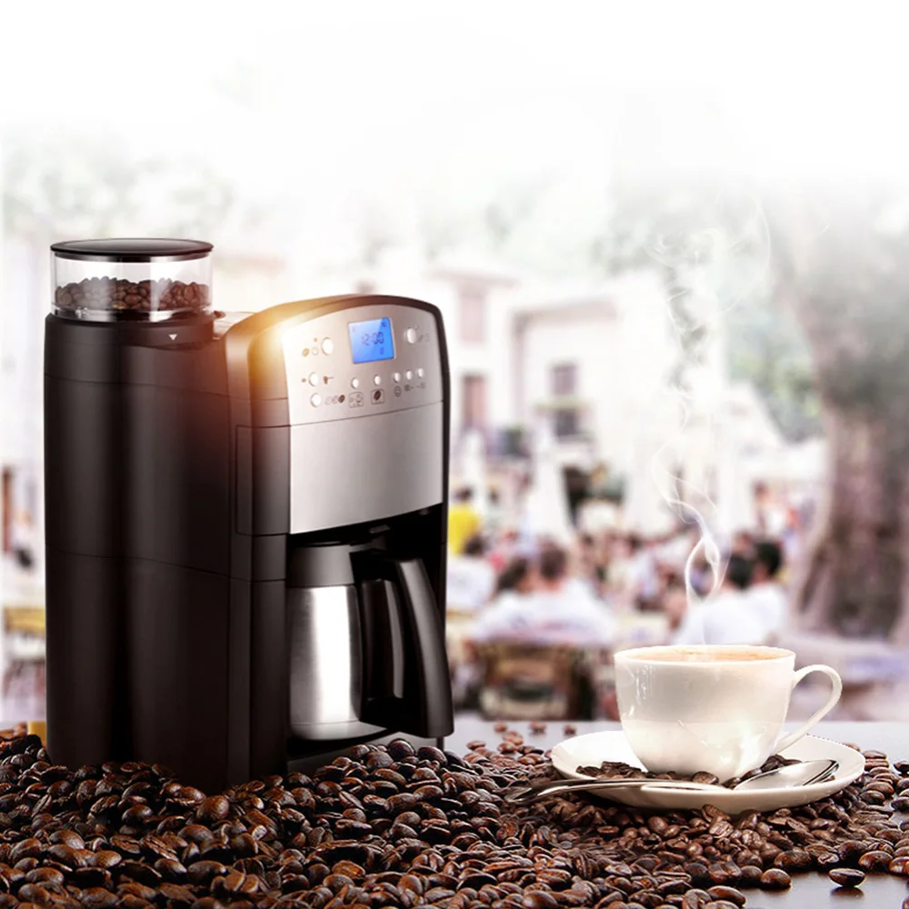 Máquina de Café Moedor de Café Casa Italiana Gotejamento Pequeno Semi-automática Vapor Leite Frother