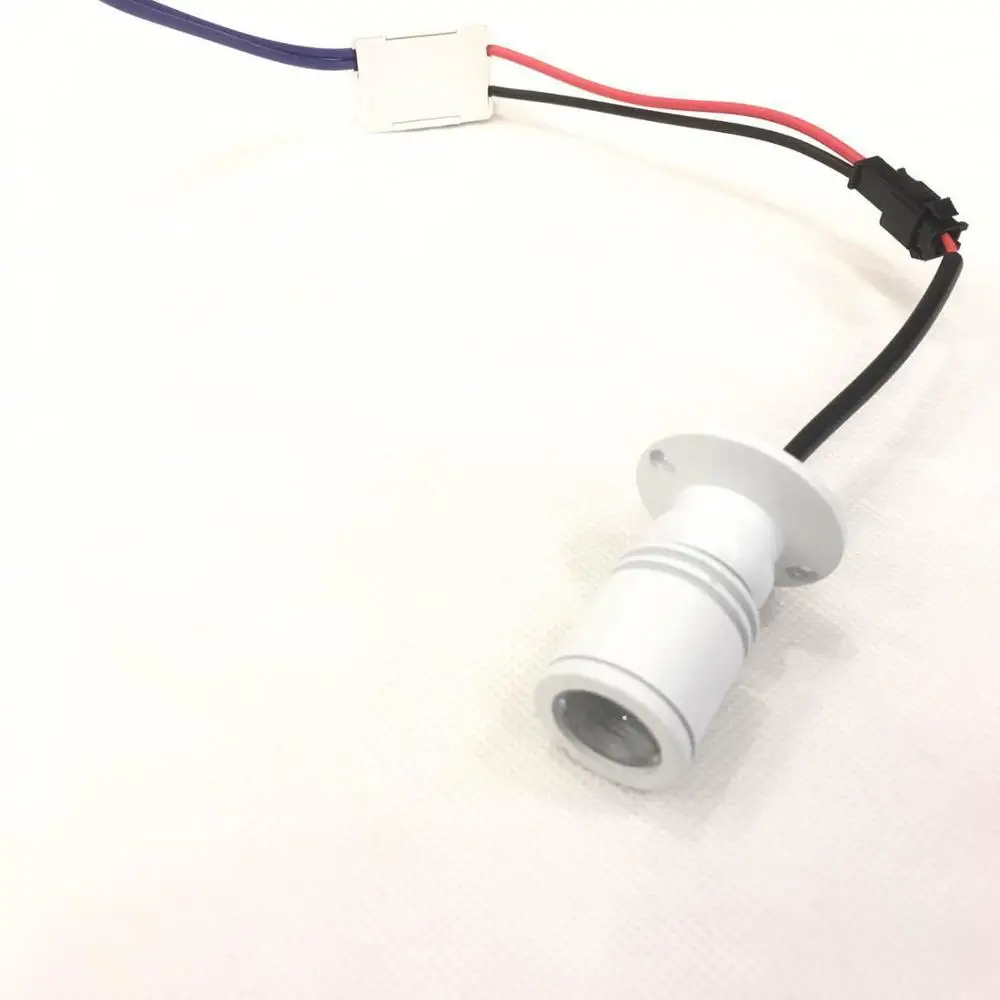 4 шт./лот белый мини светильник для шкафа 1 Вт Светодиодный настенный из