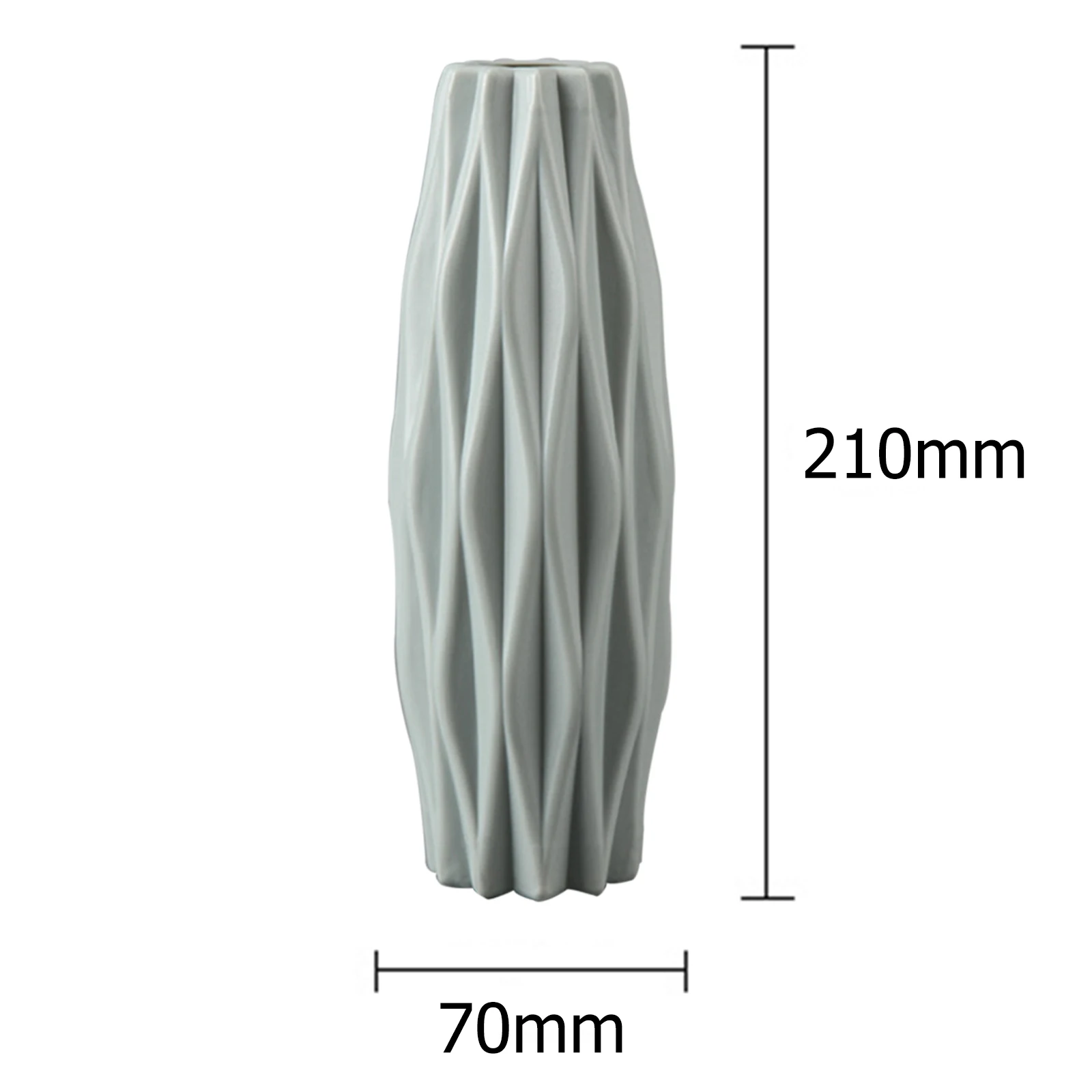 

Nordic Style Plastic Flower Vase Home Decor Imitation Ceramic Plant Pot Basket Minimalist Ornament for Floral Home Office Decor