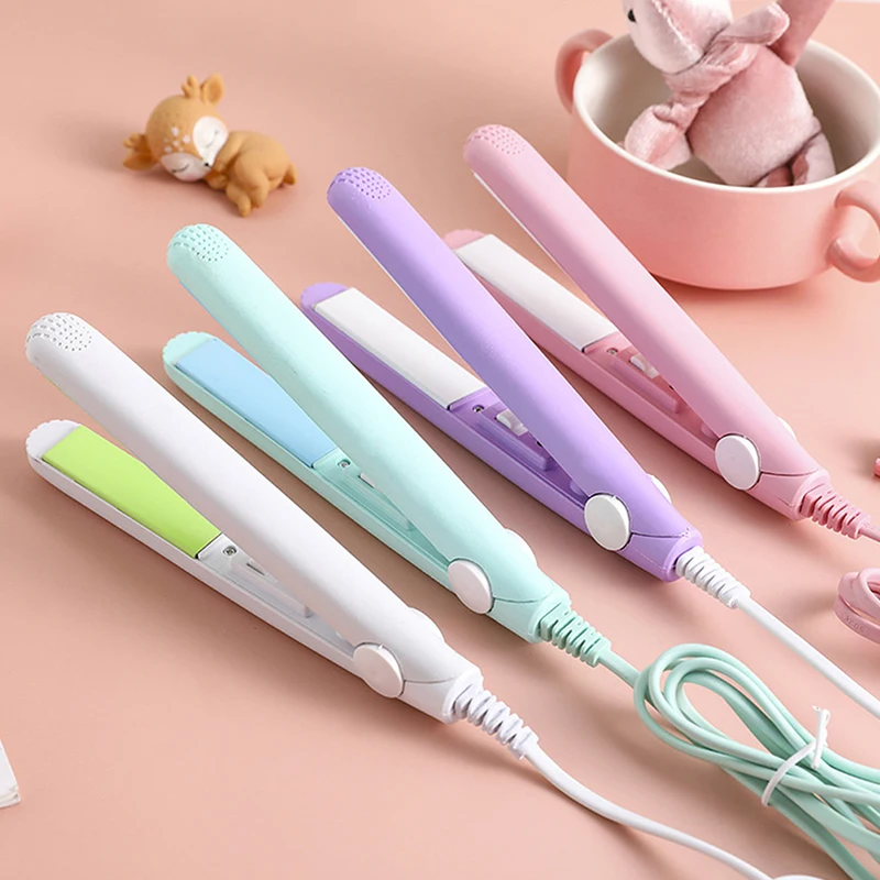 

Flat Iron Ceramic Hair Straightener Dry and Wet Thermostatic Electric Curling Ir