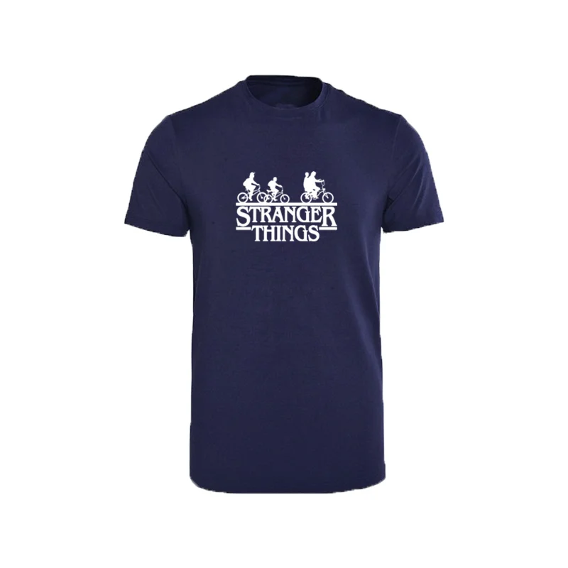 2020 новая футболка с принтом странные вещи мужская повседневная тонкие топы