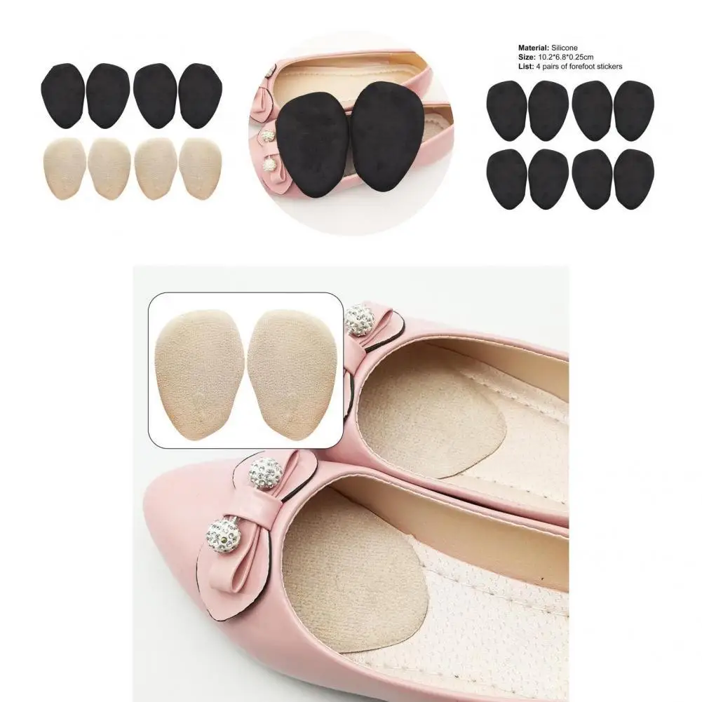 

Fashion 4 Pairs Cozy Shoes Insole High Heel Pads Lightweight Forefoot Insoles Anti-Wear for Workers
