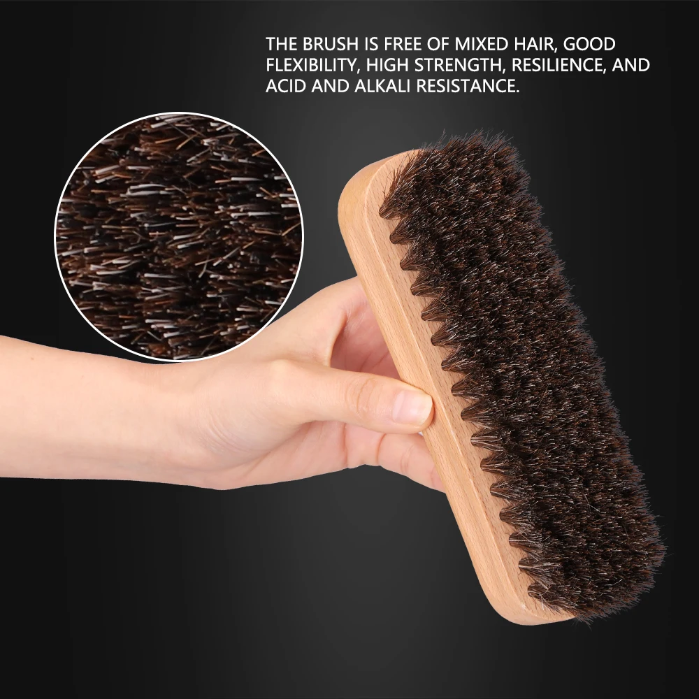 Щетка SPTA прямоугольная из конского волоса кисточка для салона чистки и мытья