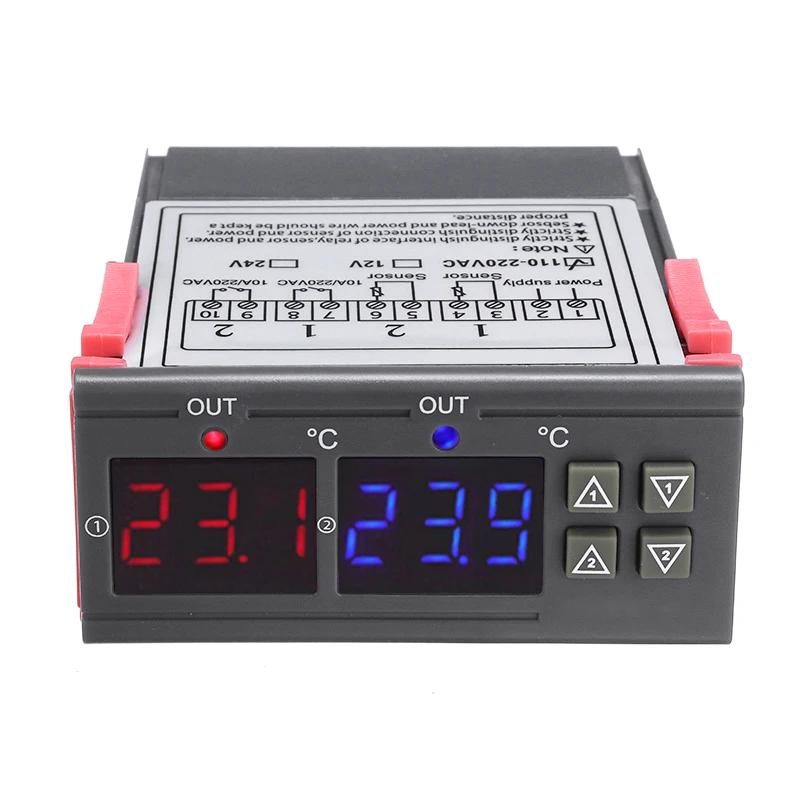 110-220V Digital Temperature Controller STC-3008 Switch Thermostat NTC Sensor Heat Cool | Инструменты