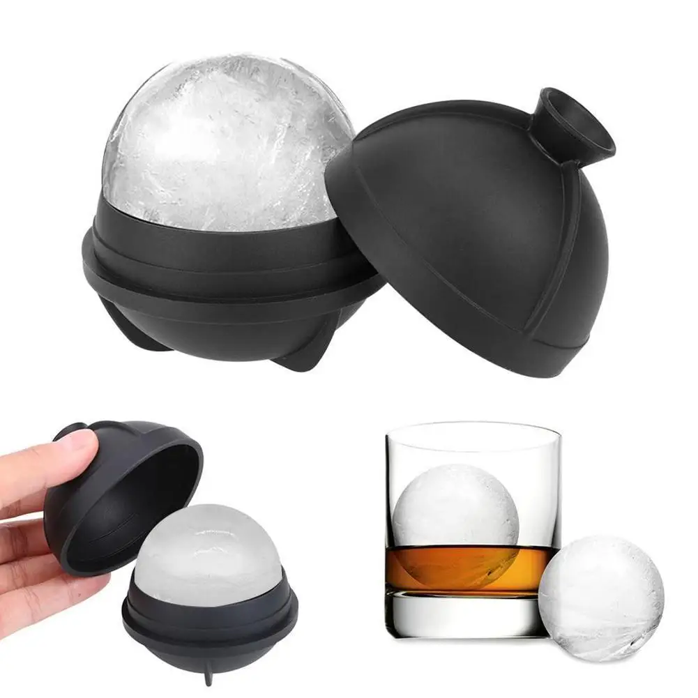 6cm imbuto rotondo Hockey ghiacciolo stampo in Silicone Bar per feste whisky Ice Cube Ball Maker stampi gelato stampo accessori da cucina