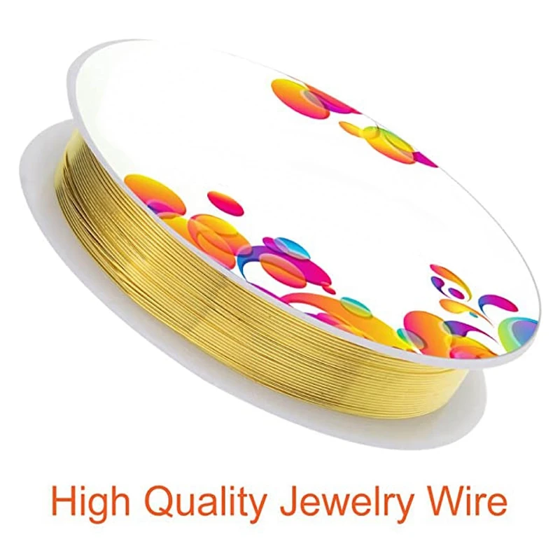 

6 Pieces of Jewelry Beaded Wire DIY Copper Wire Jewelry for Jewelry Making Supplies and Handicrafts