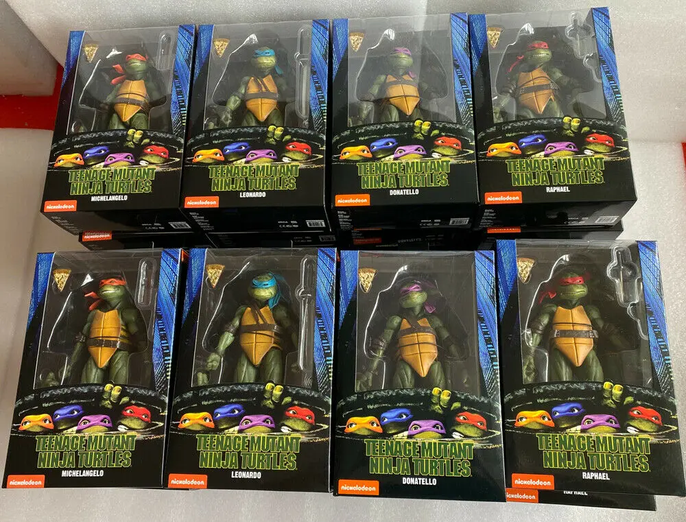 Фигурки NECA игрушки Леонардо Микеланджело Донателло Рафаэль черепахи 1990 фильмы 7