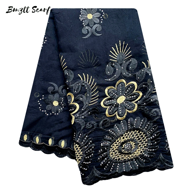 Африканская Женская шаль накидка высокого качества из хлопка с вышивкой шарфы Sorf