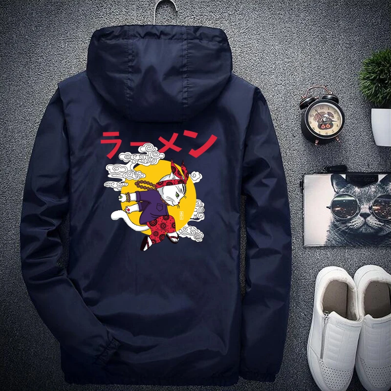 Куртка мужская в стиле оверсайз с принтом слепого брендовая спортивная одежда