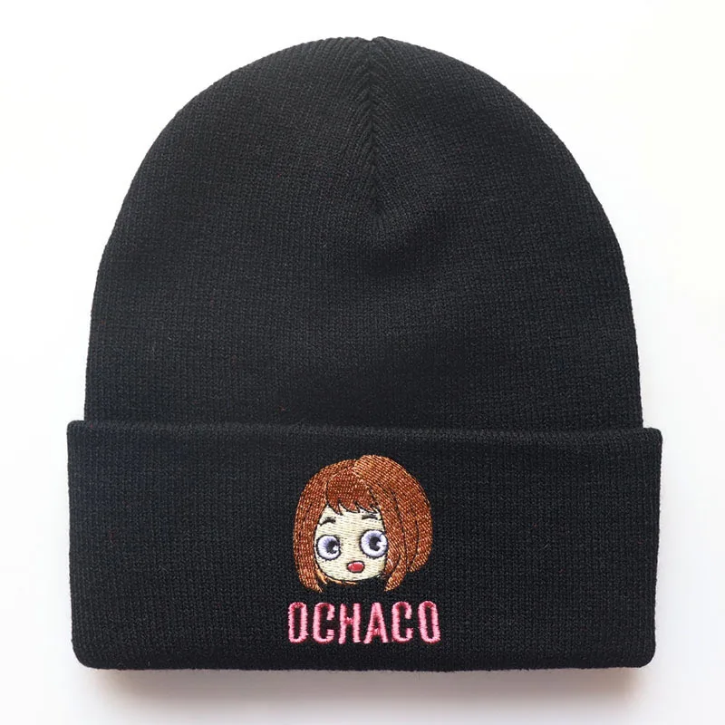 My hero academia Cartoon Anime embroidery Knitted hat Midoriya Izuku Bakugou Katsuki character Warm Windproof Caps Christmas gif | Игрушки и