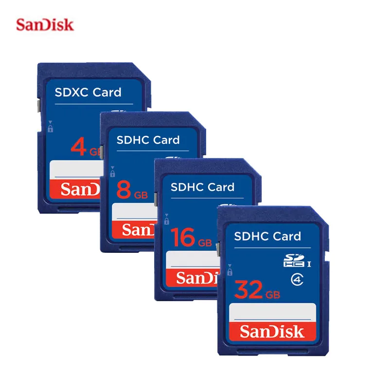 Карта памяти SanDisk 100% оригинал 32 ГБ 16 8 4 Гб SDHC класс sd карта для камеры планшета