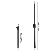photography studio 45 74cm adjustable extension rod stick pole for light microphone arm standlight stand extension