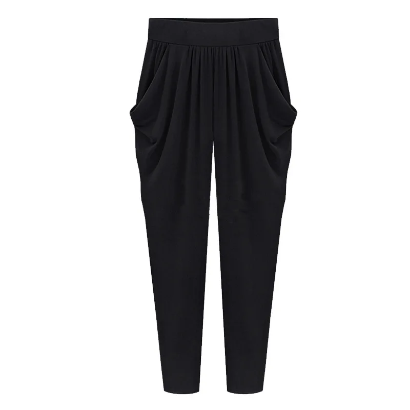 

M-8XL Large Size Harem Pants Female Summer and Autumn Loose Casual Nine Pants Thin Section Trousers Plus Size Wide Leg Pants