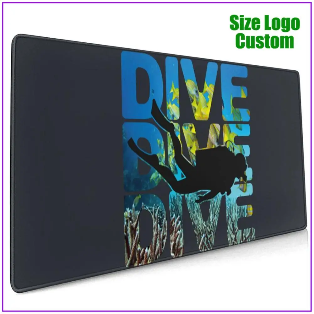 Deep Blue And Beyond Designed Scuba Diving Dive Mouse Pads Gamer Mousepad Alfombrilla Raton Pc Completo With Wrist Support | Компьютеры и