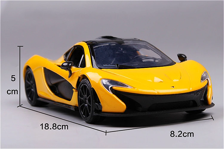 Игрушка модель автомобиля 1:24 бутик сплава моделирование mlaren p1 желтый оранжевый Коллекция украшения Рождество подарок на день рождения