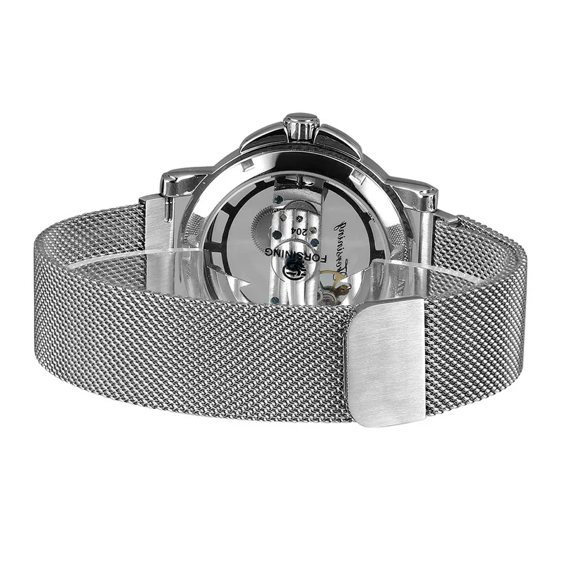 Автоматические механические мужские наручные часы FORSINING военные спортивные