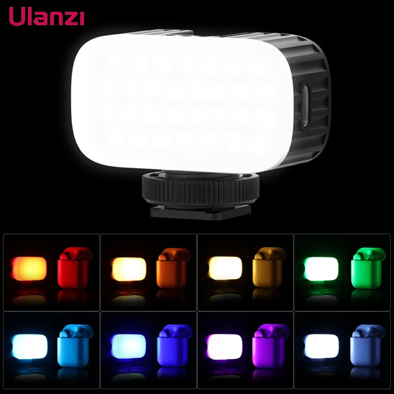 

Ulanzi VL15 Mini RGB LED Video Light Portable Pocket photography Light Vlog Fill Light for Smartphone DSLR SLR Camera Lamp