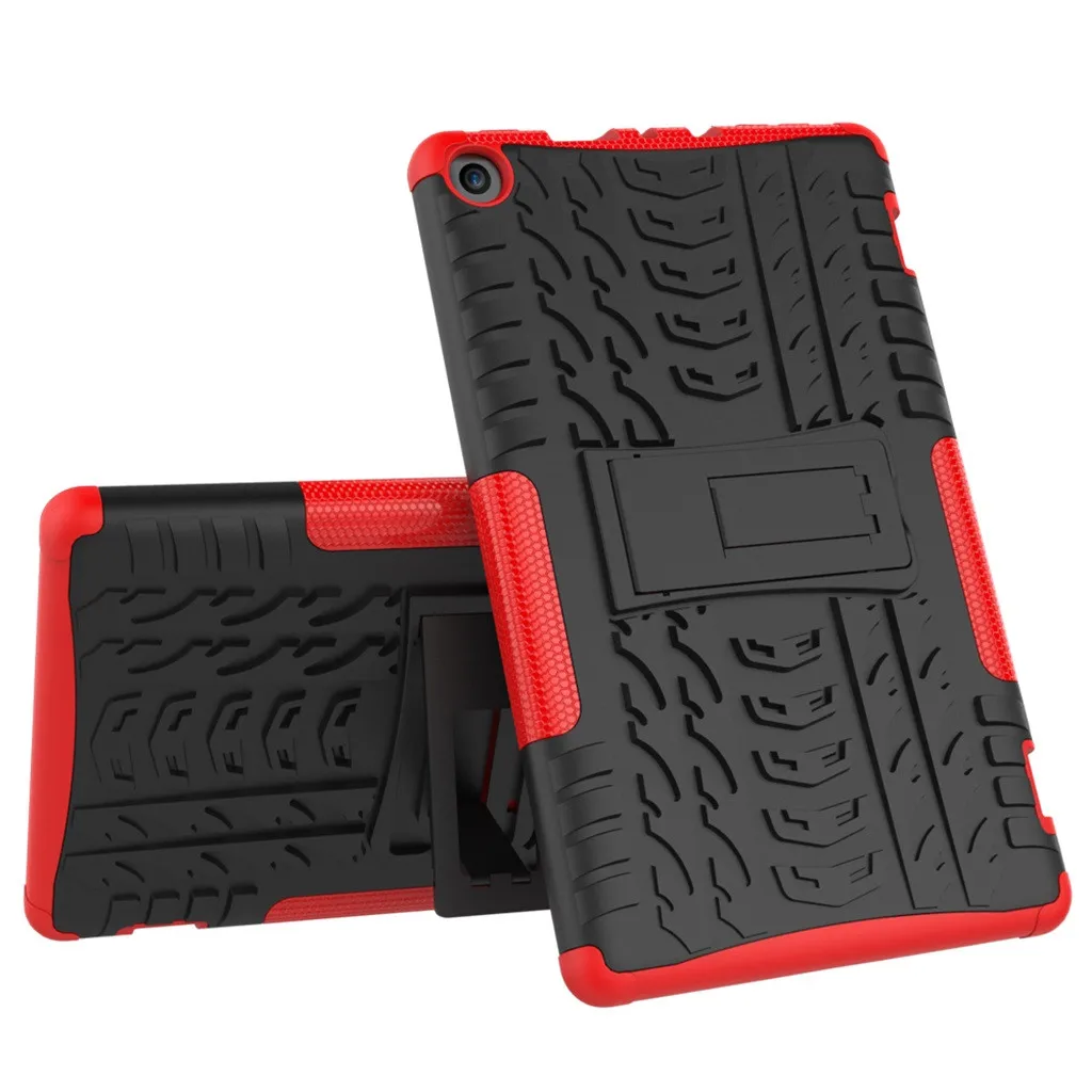 Для Amazon Kindle Fire HD 8 2017/2018 противоударный Гибридный резиновый чехол подставка 100%