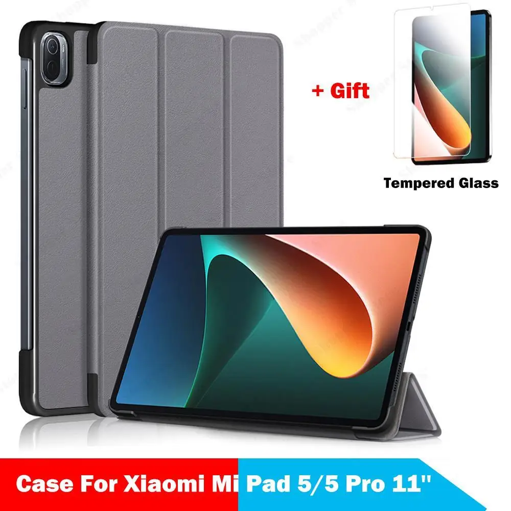 

Tablet Stand Case For Xiaomi Mi Pad 5 Pro 11Inch PU Leather Cover Mi Pad 5 Pro Smart Shell For Xiaomi Pad 5 Pad5 Pro Luxury Case