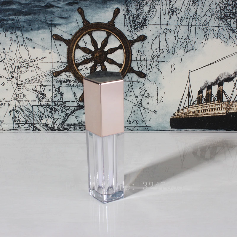 5 мл пустой косметический тюбик для губной помады Золотой/Серебряный/розовое