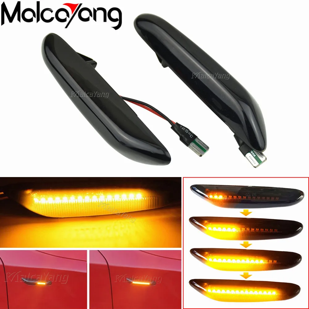 

Динамичные плавные светодиодный поворотник боковой габаритный светильник мигалка для BMW E60 E61 E90 E91 E92 E93 E81 E82 E87 E88 E46 X3 E83 X1 E84