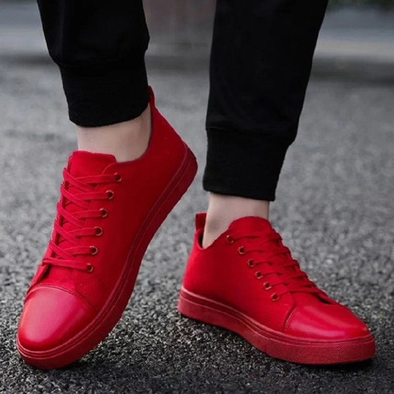 Мужская парусиновая обувь с низким вырезом вышивкой весна-осень 2019 | Обувь