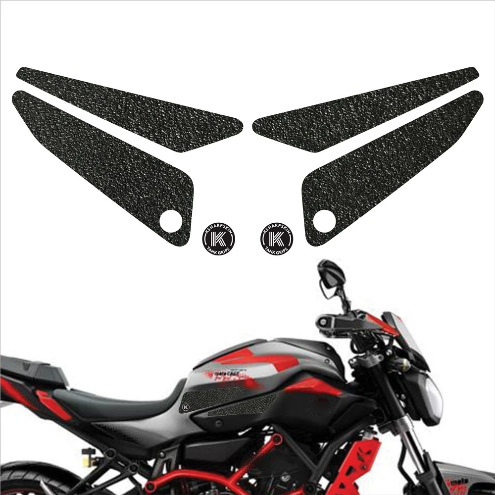 

Motorcycle Emblem Fuel Tank Traction Side Pad Knee Grip Decal Protective Stickers For YAMAHA 15-17 FZ-07 15-17 MT-07 MOTO CAGE