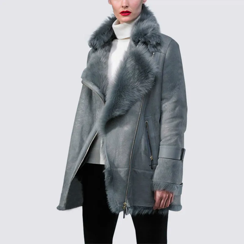 Осенне-зимнее пальто женская одежда 2020 корейское с натуральным мехом Куртка из