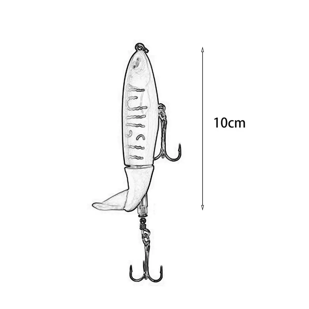

10CM 13G Whopper Popper Topwater Fishing Lure 3D Eyes Plastic Artificial Bait Hard Fishing Plopper Hook Fishing Accessories